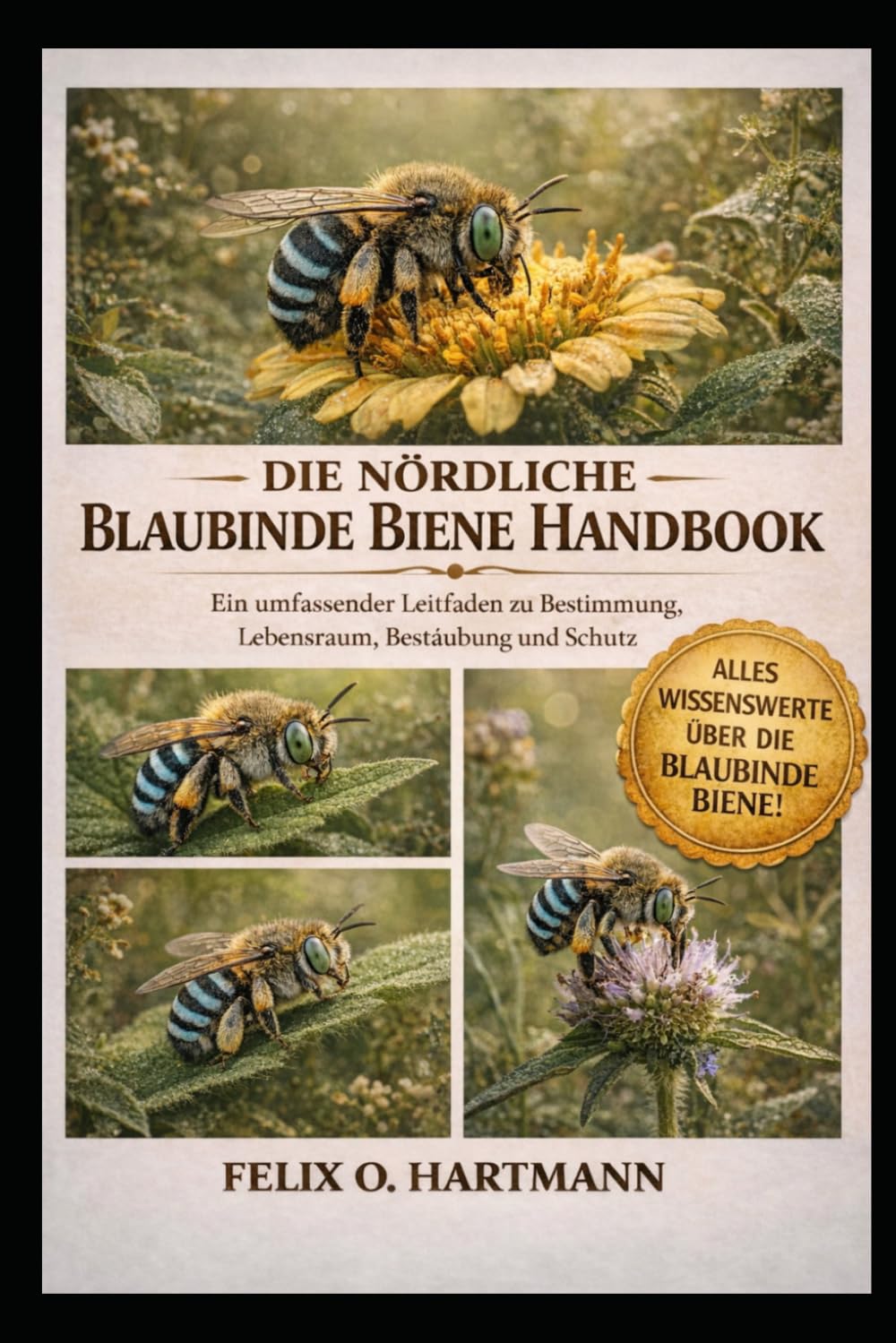 DIE NÖRDLICHE BLAUBINDE BIENE HANDBOO K: Ein umfassender Leitfaden zu Bestimmung, Lebensraum, Bestäubung und Schutz