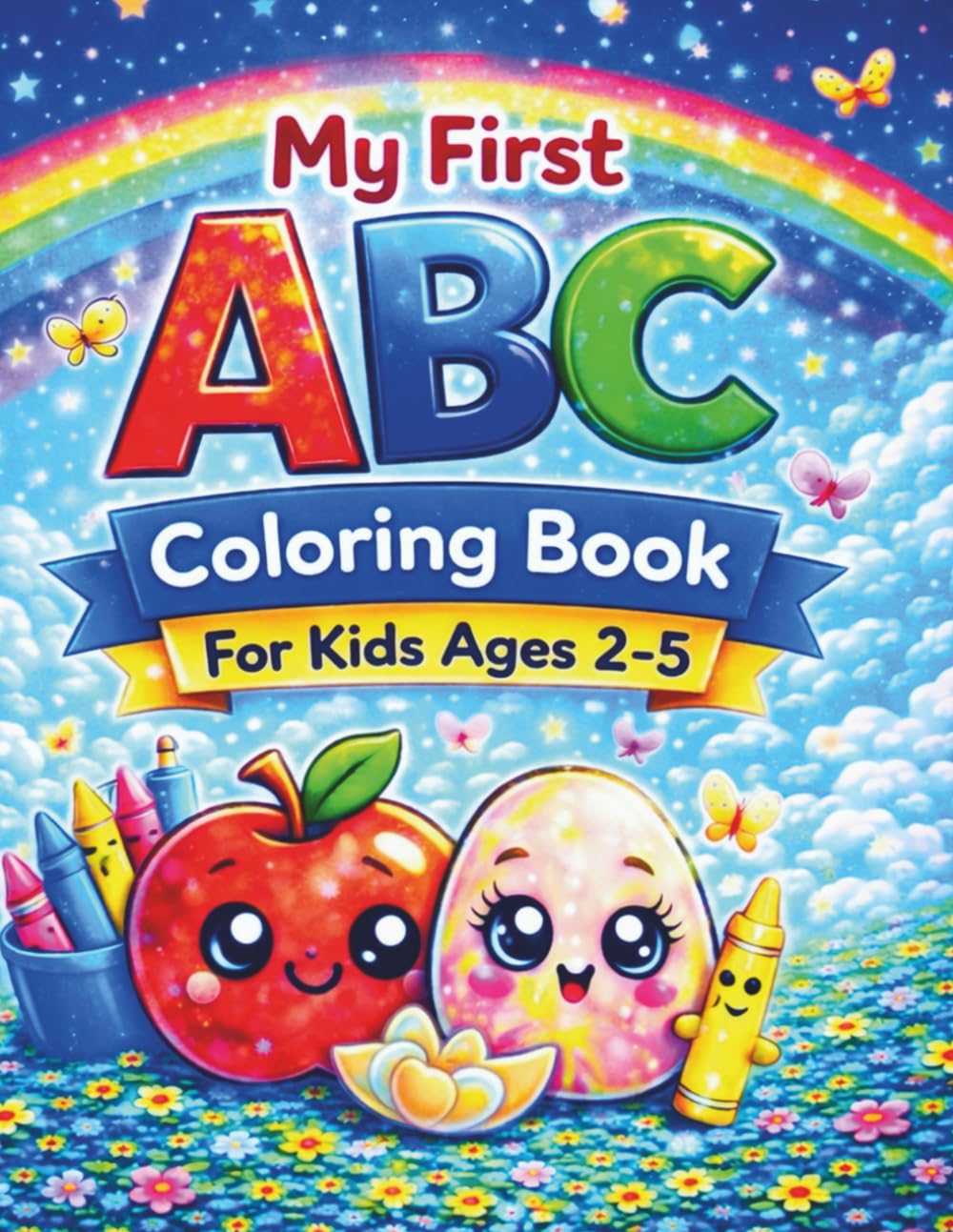 My First ABC Coloring Book for Toddlers: A Fun First Alphabet Coloring Book with Big Easy Pictures for Preschoolers