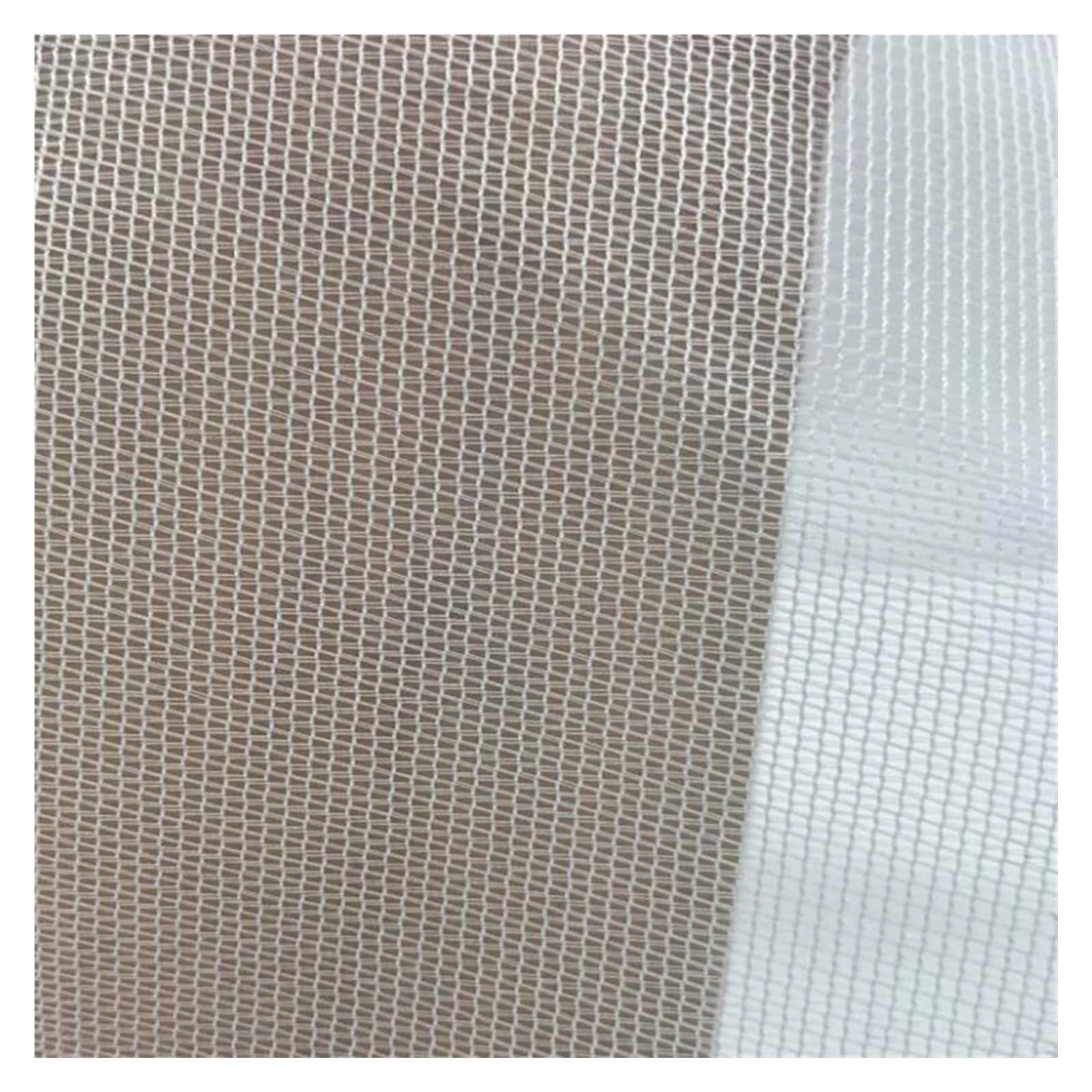 Tejido De Malla Malla de poliéster Transpirable for mosquiteros de Ventanas por Metros para Costura(White)