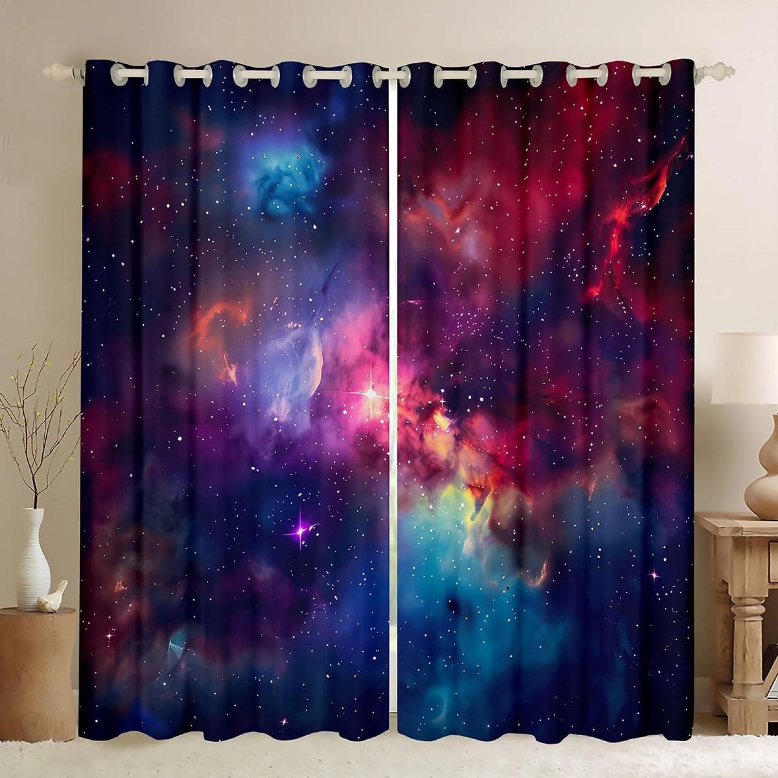 Rideaux occultants 3D contre lumière et froid chambre d'enfant