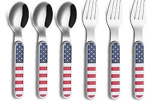 American Spoon Patriotic Utensils for Kids 6 Pieces