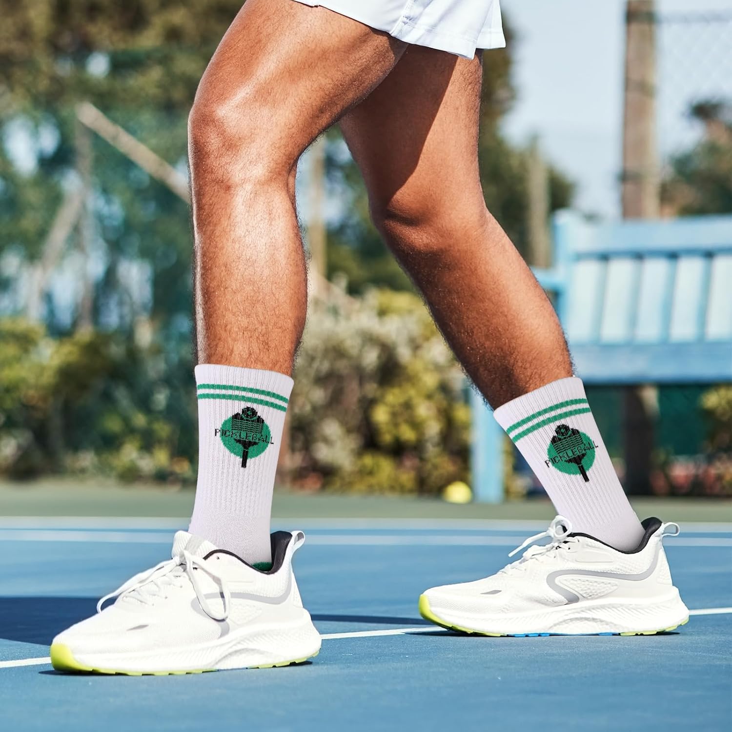 BOXOB 3 Pack Pickleball Socks, Cotton Pickle Ball Socks in One Size Pickleball Accessories Funny Pickleball Gifts for Men & Women - Image 3