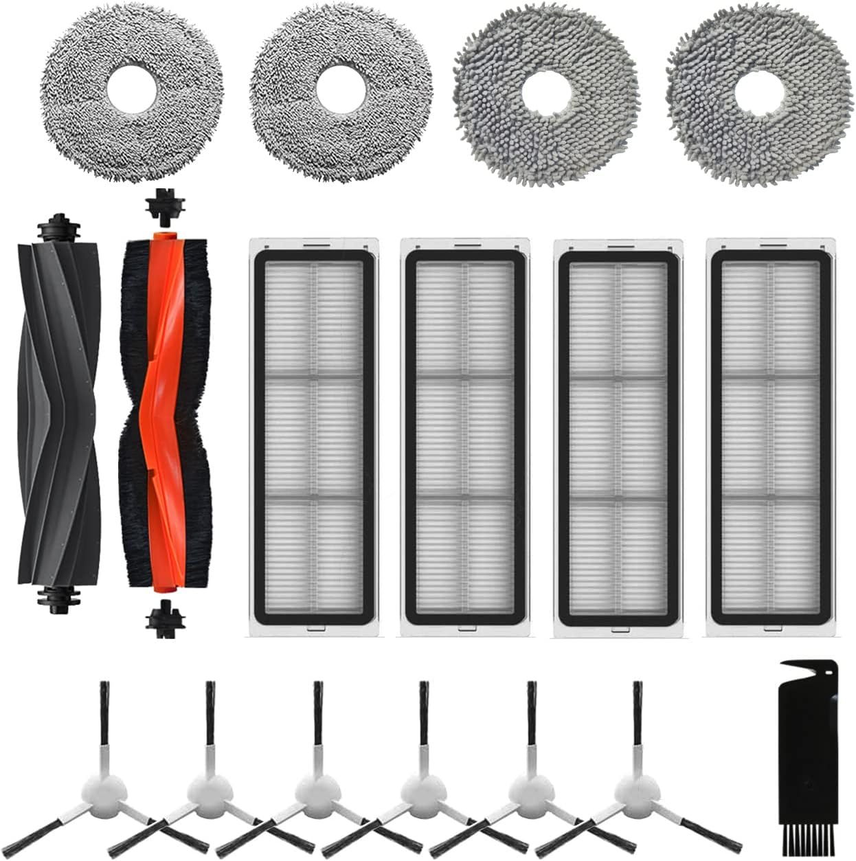 12 sacchetti di ricambio per accessori per aspirapolvere robot Ecovacs DEEBOT T30 Pro Omni, XU, T30 Omni, sacchetti di ricambio per la polvere di grande capacità da 3,4 l - KZQ