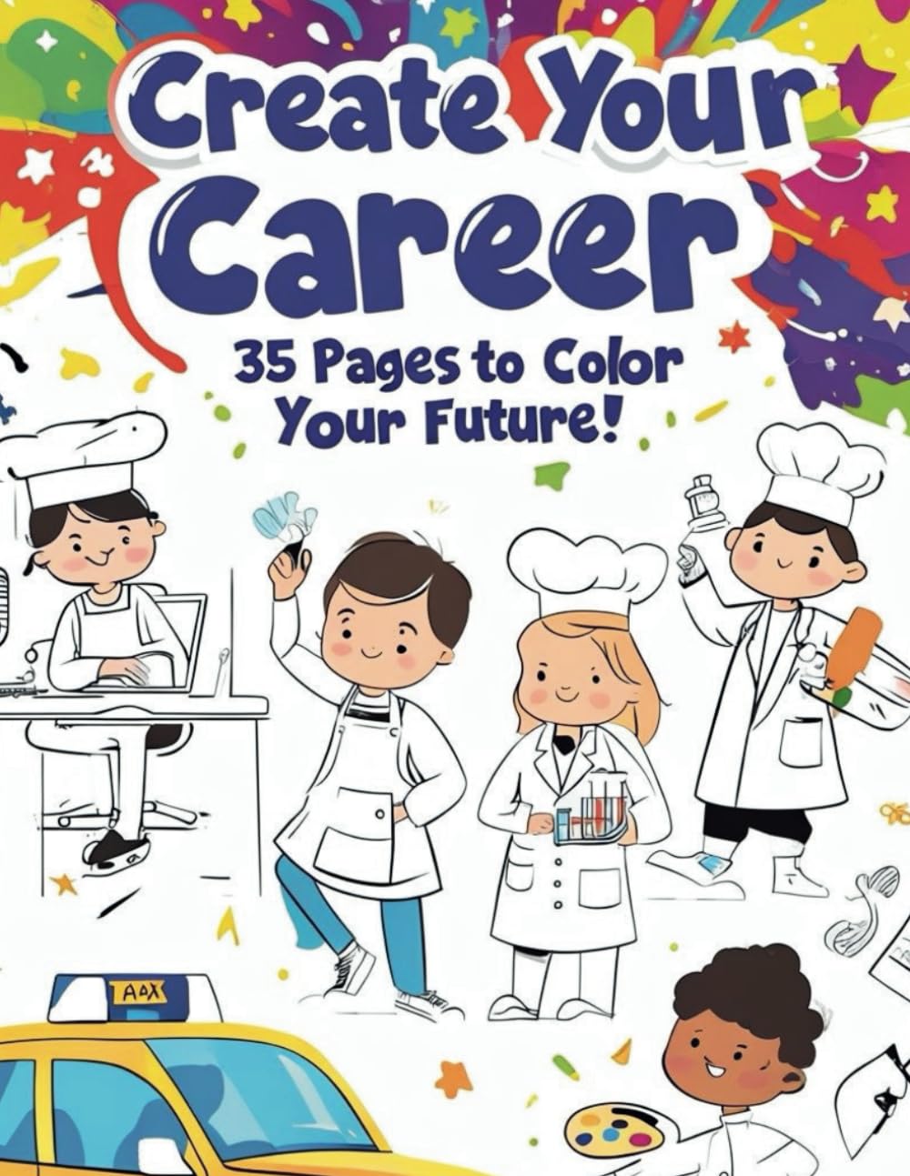 Create Your Career: 35 Pages to Color Your Future!: Color Your Dream Job!