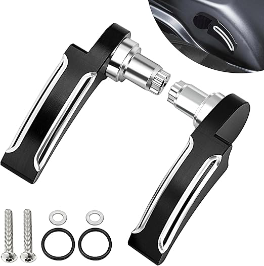 Amazicha Black Saddlebag Lid Lifters Saddle Bag Latch Kit fit for Harley Davidson Touring Street Glide, Road King, Road Glide, Electra Glide, Ultra Limited, FLHR FLHT FLHX FLHTK 2014-2024
