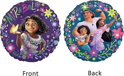 Miniatura 2 de Suministros de fiesta de cumpleaños de Encanto globos de fiesta de Isabella para decoraciones de fiesta de cumpleaños globos de papel de aluminio