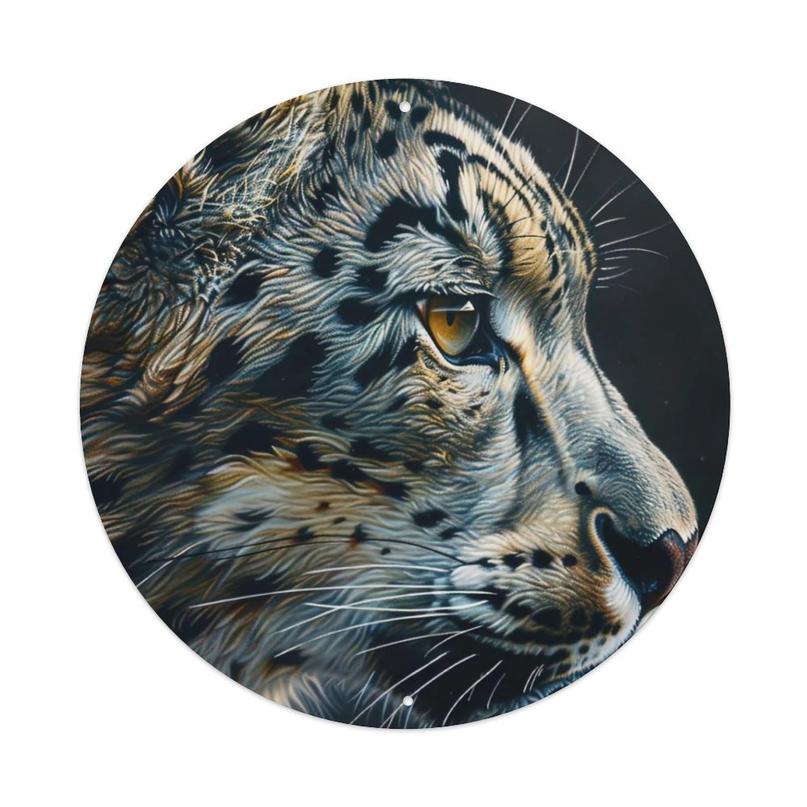 Animal Leopard in The Dark Metal Tin Sign
