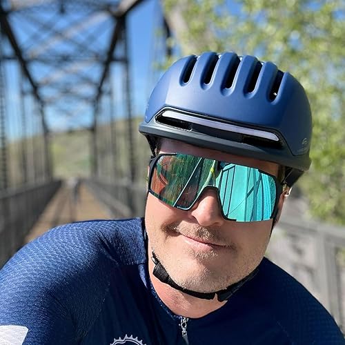 Miniatura 3 de Casco de Bicicleta con Bluetooth, Casco de Bicicleta Inteligente para Adultos Hombres y Mujeres con Altavoces Integrados, Intermitente de Freno