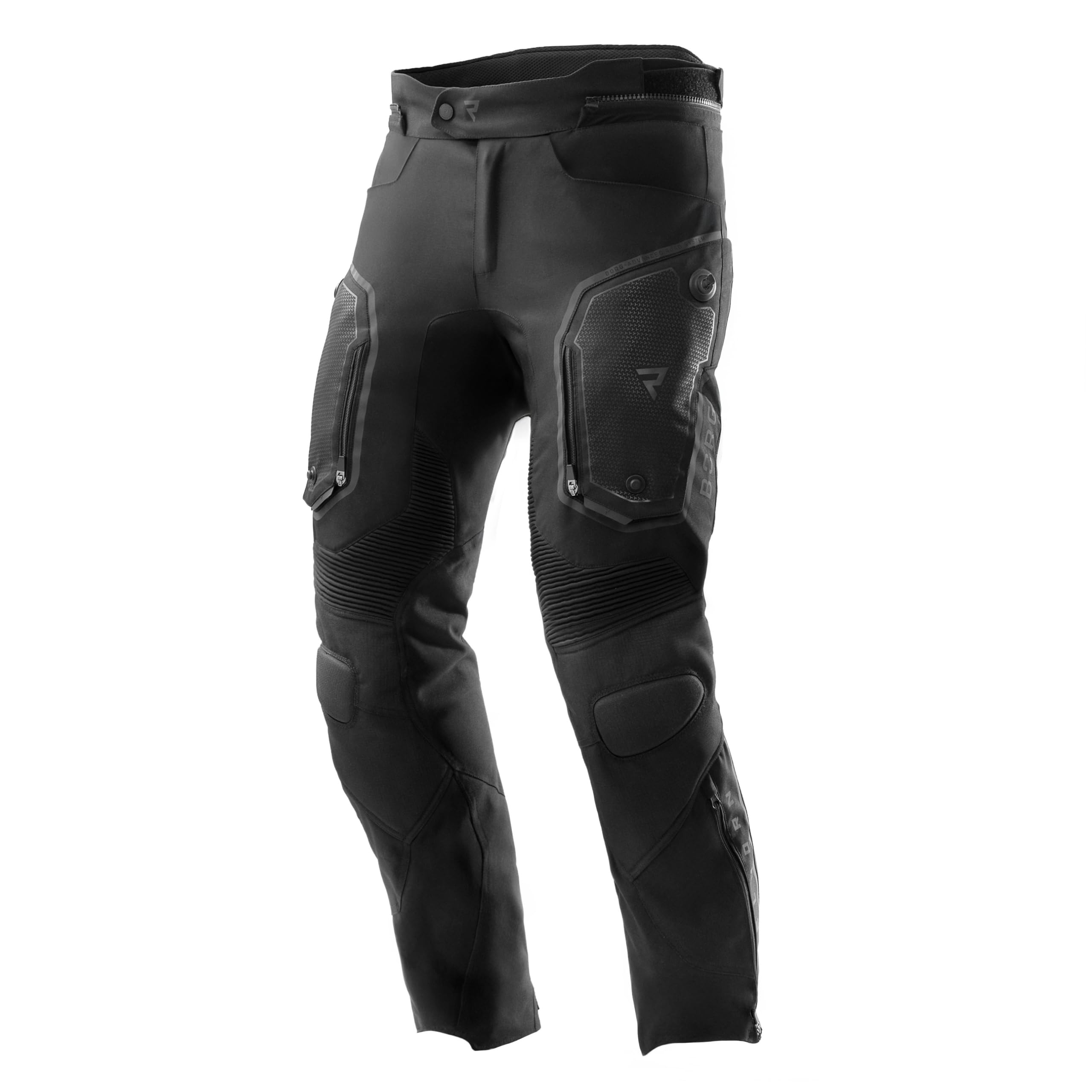 REBELHORN Borg II Spodnie Motocyklowe Męskie | Tekstylne | Ochraniacze kolan i bioder poziomu 2 | Membrana HydraShield PRO In&Out | Panele wentylacyjne