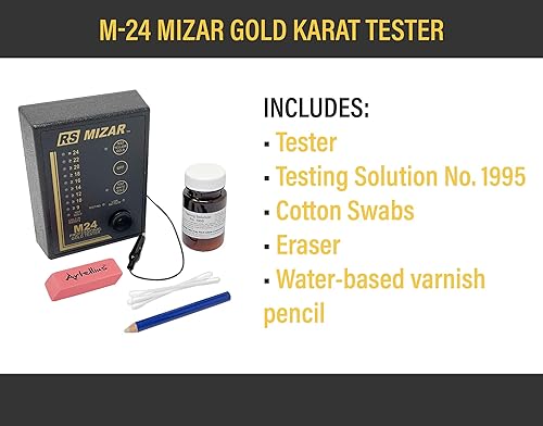 Miniatura 5 de M-24 Mizar Gold Karat Tester Joyería que hace la prueba de metales Herramienta digital
