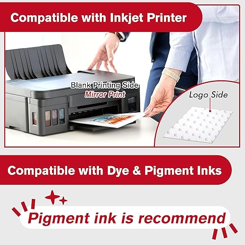 Miniatura 3 de Koala - Papel de transferencia de calor para tela blanca y de color claro, 25 hojas de papel de vinilo de transferencia de calor imprimible de 8.5 x