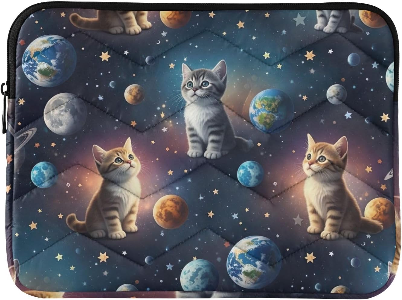Water Resistant Laptop Sleeve Cute Cat Space 13 Inch Laptop Case Cute Laptop Bag