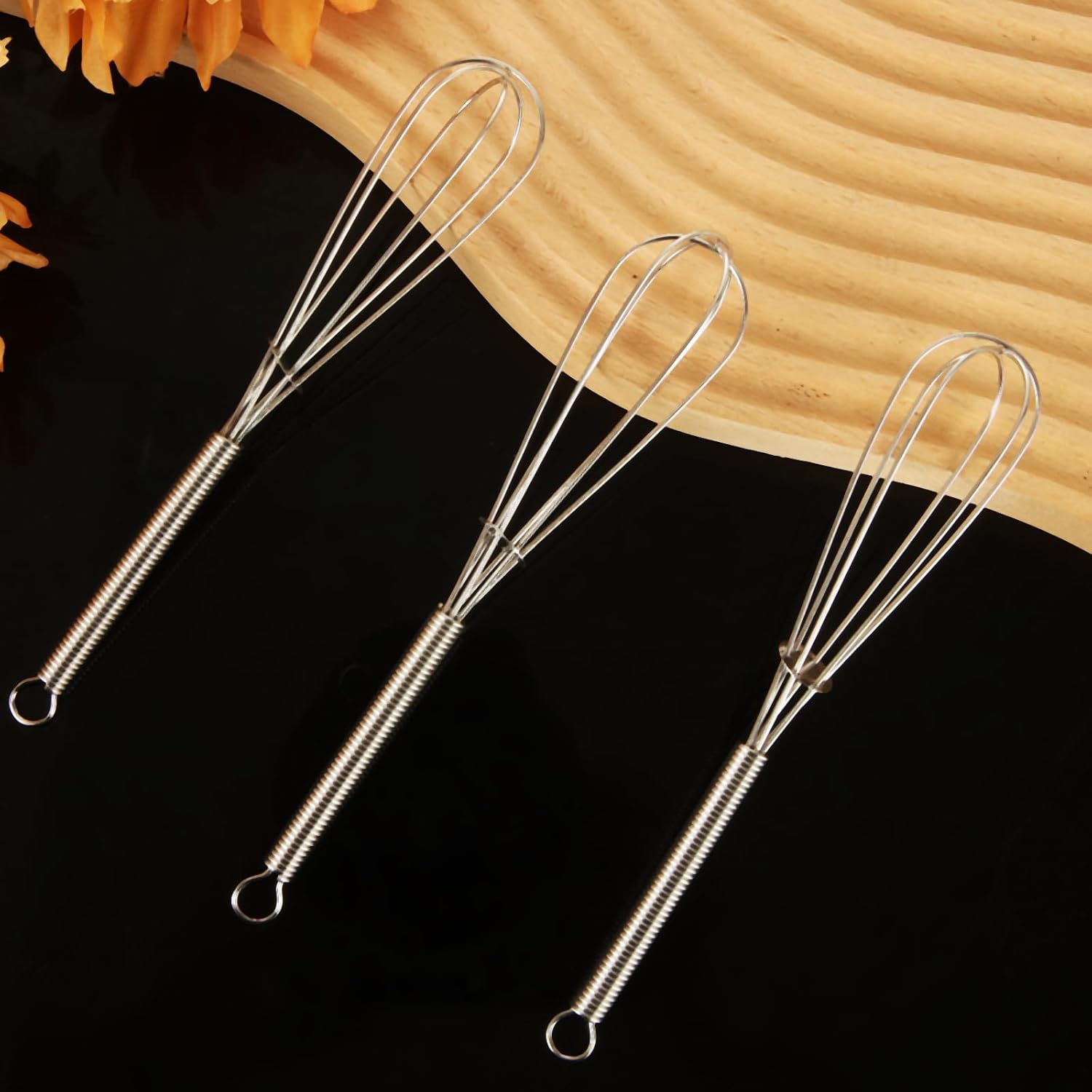 50PCS 6 Inch Mini Whisk Bulk Small Whisks, 304 Stainless Steel Whisk for Baking Cooking, Whipping, Beating Eggs, Mixing Sauces, Blending Ingredients