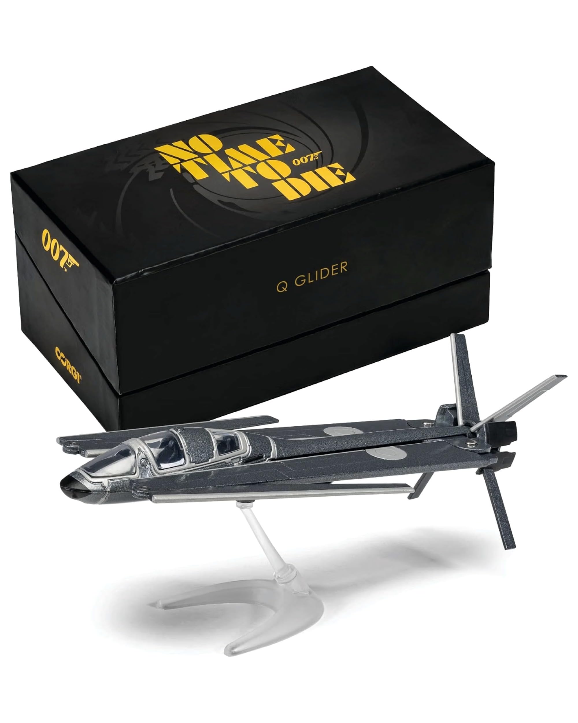 Corgi Diecast Model Plane CC03601 James Bond 007 - Q Glider - No Time to | Corgi ‘No Die’ Model Airplane, Diecast Planes & Aircraft Models for Ages 14+, Die Cast Plane, Toy Airplanes