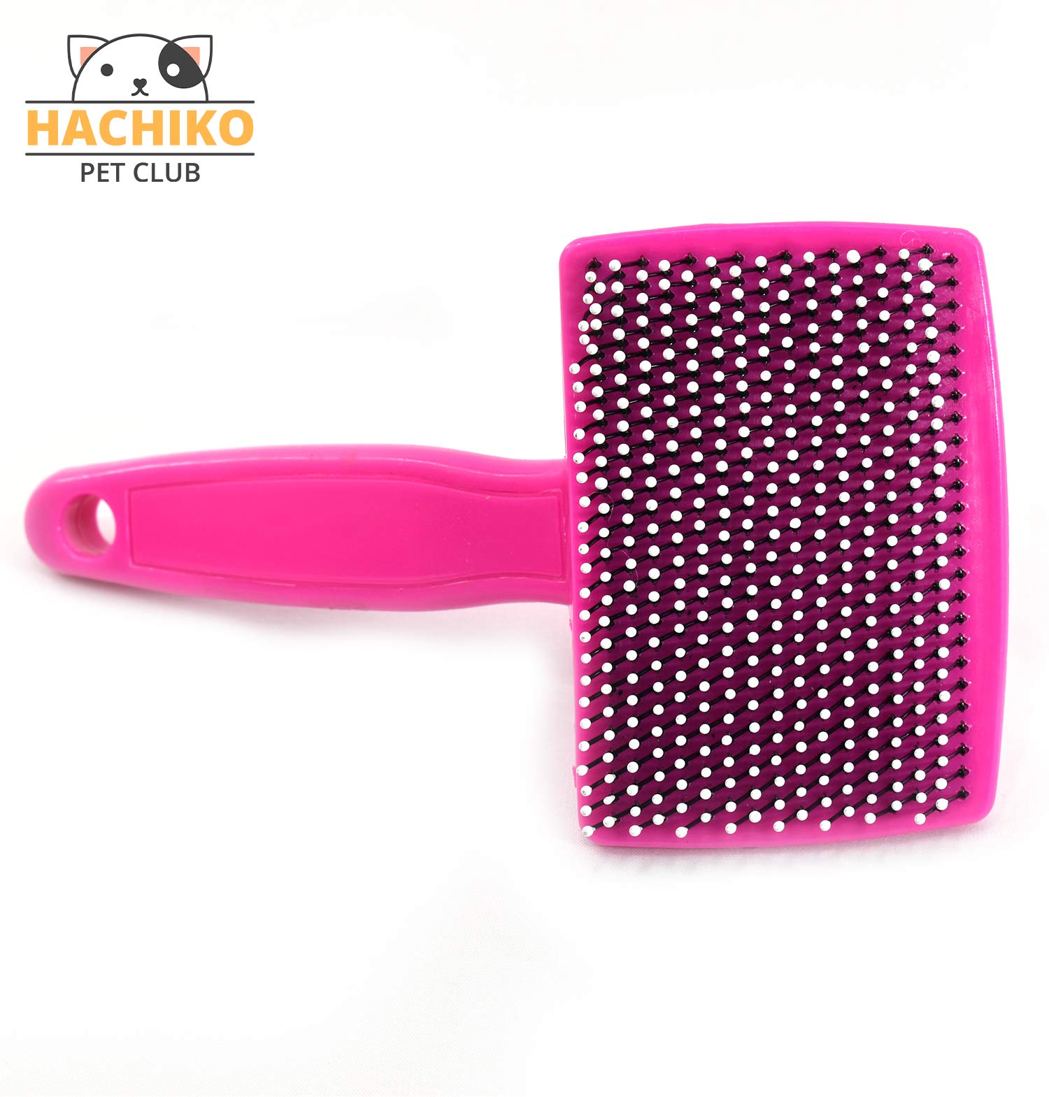Wooflix Professional Deshedding Comb Tool for Pet Grooming (Puppy Puppies Dog & Cat) Gentle Hair Brushes for Shedding and Cleaning Fur Lice Remover Clean Coat Accessories (Massage Brush) Multi Colour 2