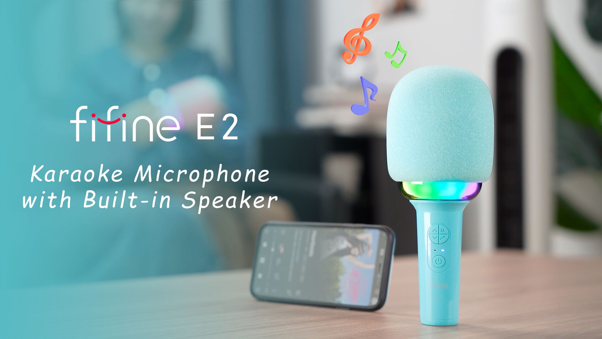 Amazon.com: FIFINE Wireless Bluetooth Karaoke Microphone