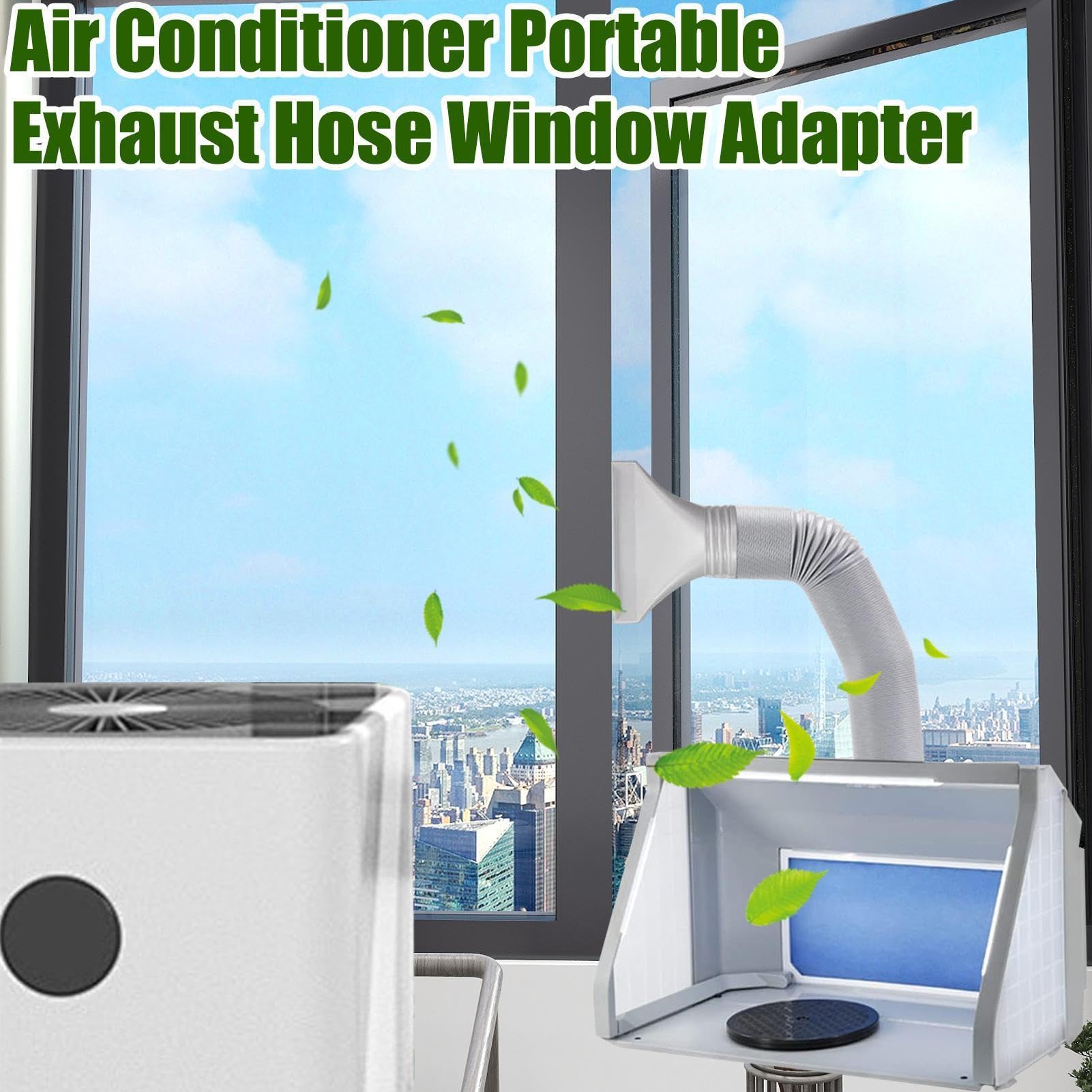 Adapter Okienny Do Rury Klimatyzatora | Szybkie Podłączenie HVAC, Złącze Do Rury Klimatyzatora Okiennego - Nadaje się do pokoju, piwnicy, garażu, mieszkania, majsterkowania,