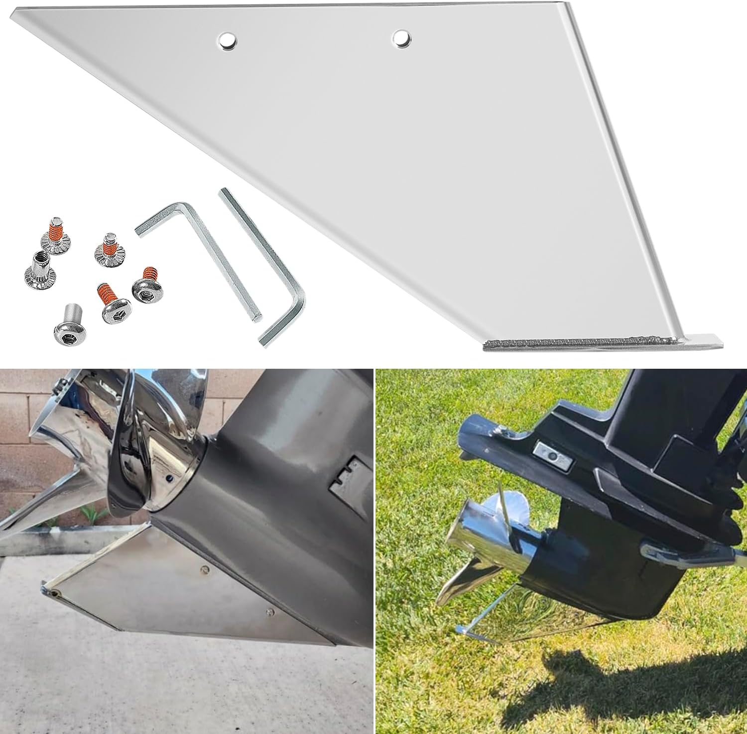 27151 Skeg Guard for Yamaha 150HP 175HP 200HP 300HP Fix Damaged Skeg Stainless Steel Safe-Skeg