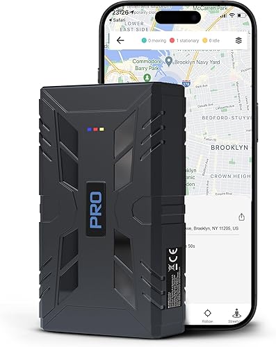 REWIRE SECURITY 104-Pro - Rastreador GPS magnético 4G para vehículo Fácil montaje Compatible con automóvil, camión, camioneta y motocicleta