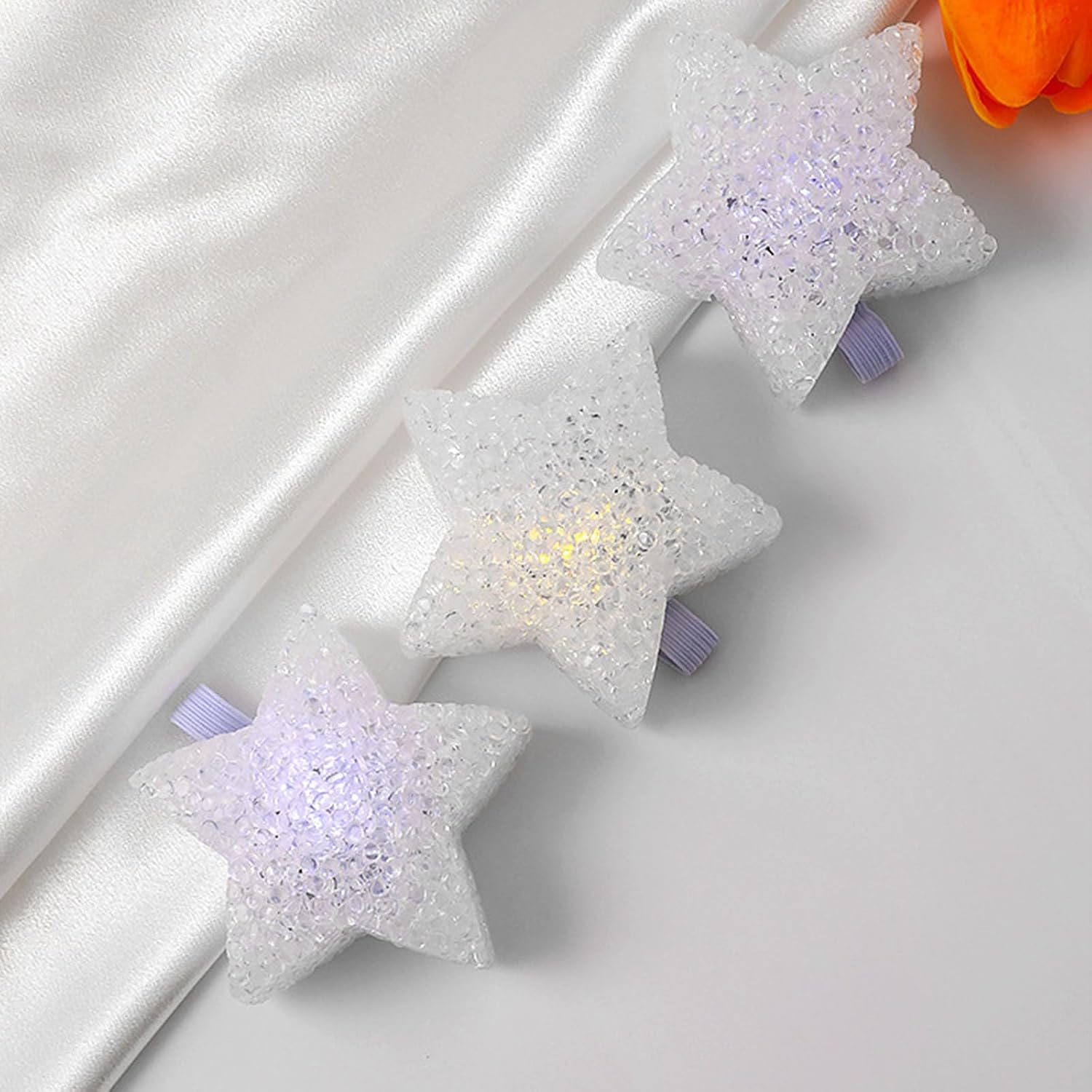 4Pieces Glowing Star Stage Property with Bright LED Lights for Dance Shows Parties and Festival Event Dance Star Property