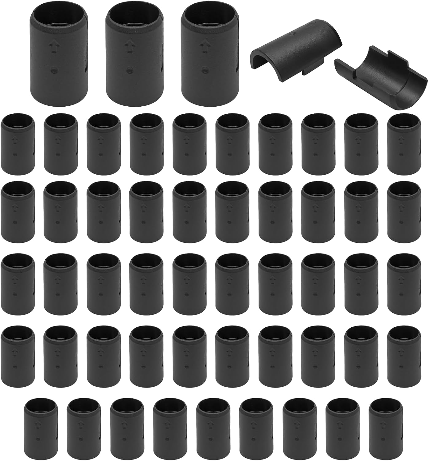 52 Pcs 3/4 Inch Wire Shelf Clips, Plastic Shelf