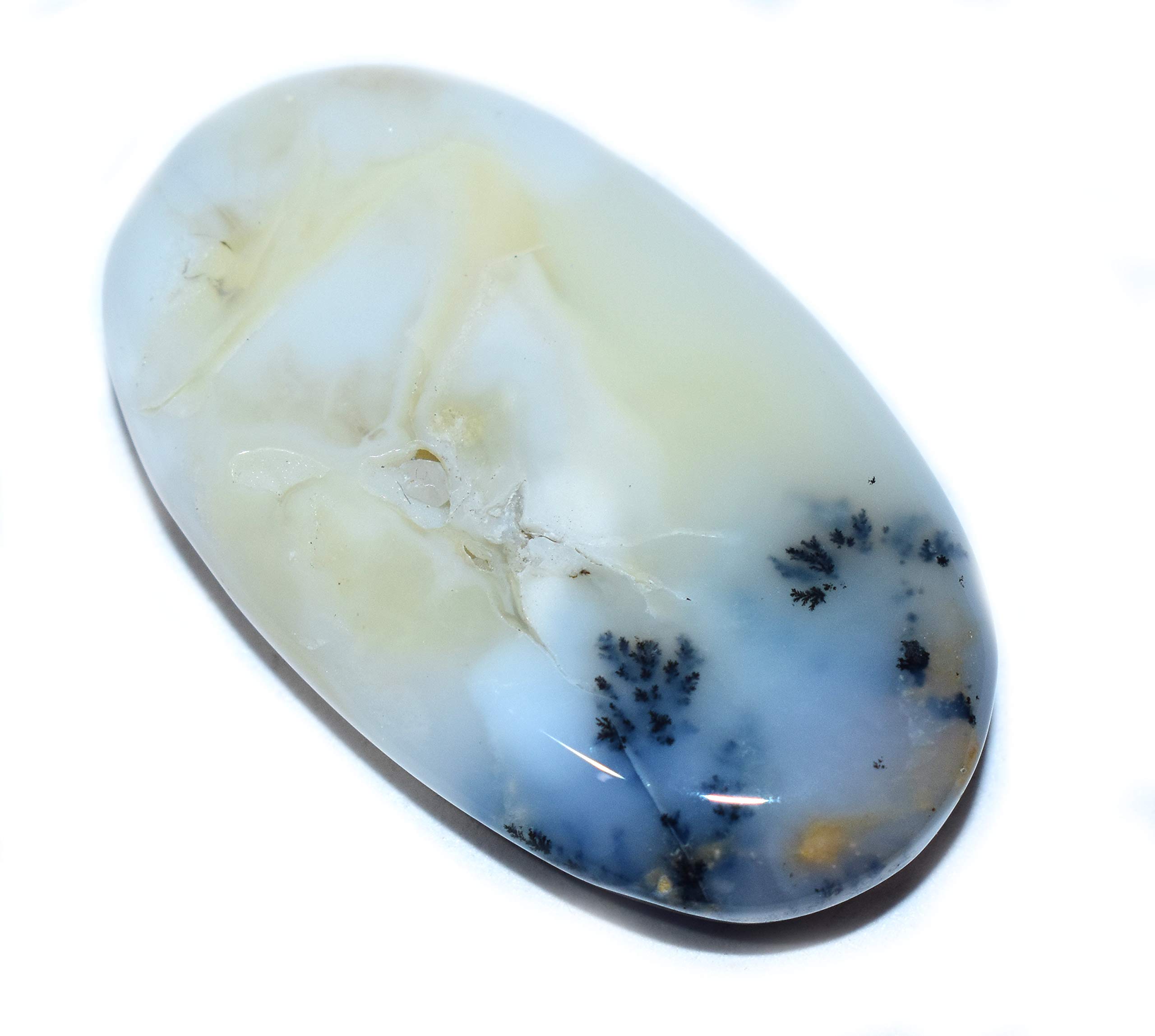 Healings4uCabochon Merlinite 1 + 1 Natural Healing Reiki Crystal Chakra Balancing Vastu Stone