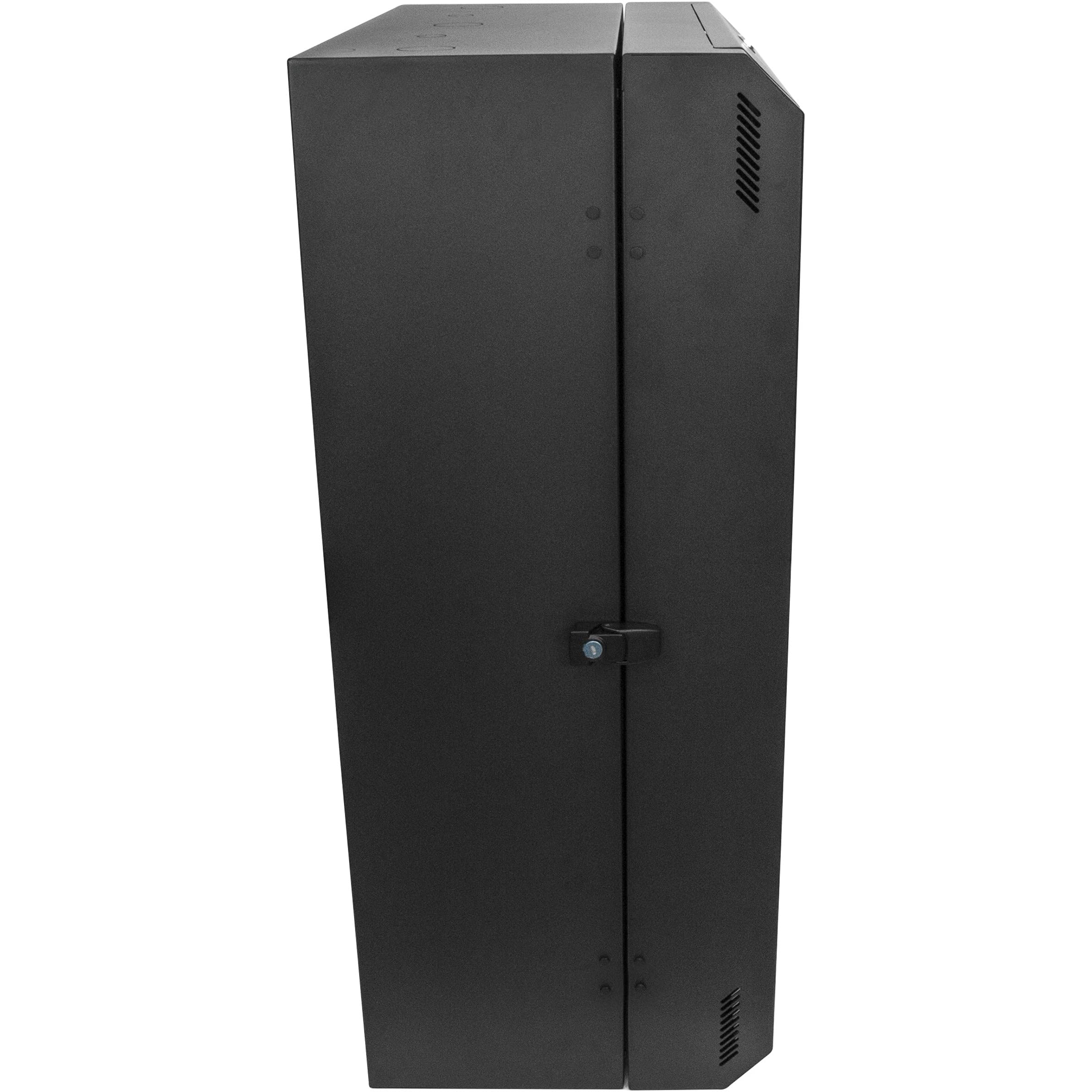 StarTech Armadio Server 8U Verticale a Muro, 38cm, Serratura (RK830WALVS) | Chiusura di Sicurezza, Per Switch, Router e Patch Panel, Altezza 76cm