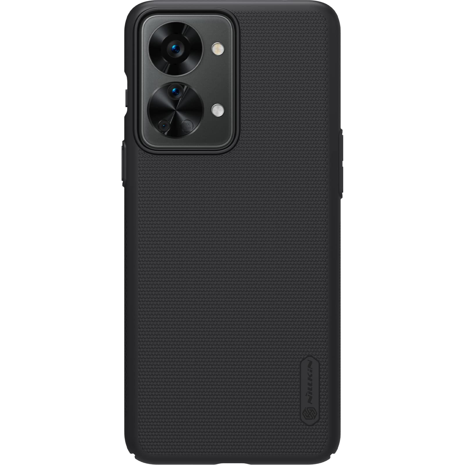 Nillkin Case for OnePlus Nord 2T 5G (6.43" Inch) Super Frosted Hard Back Dotted Grip Cover PC Black Color