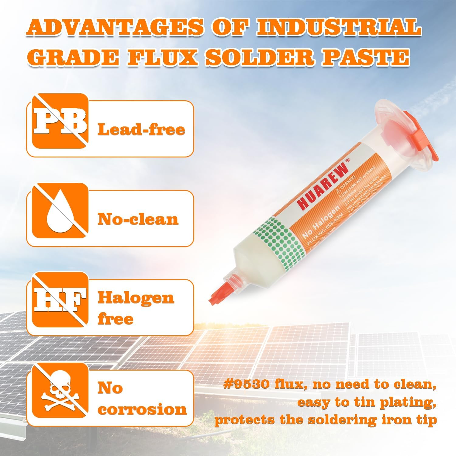 30mL No-Clean Solder Flux Lead-Free Solder Flux with 2 Metering Tools for LED SMD PCB BGA Electronic Soldering (1.62 oz/46 g)