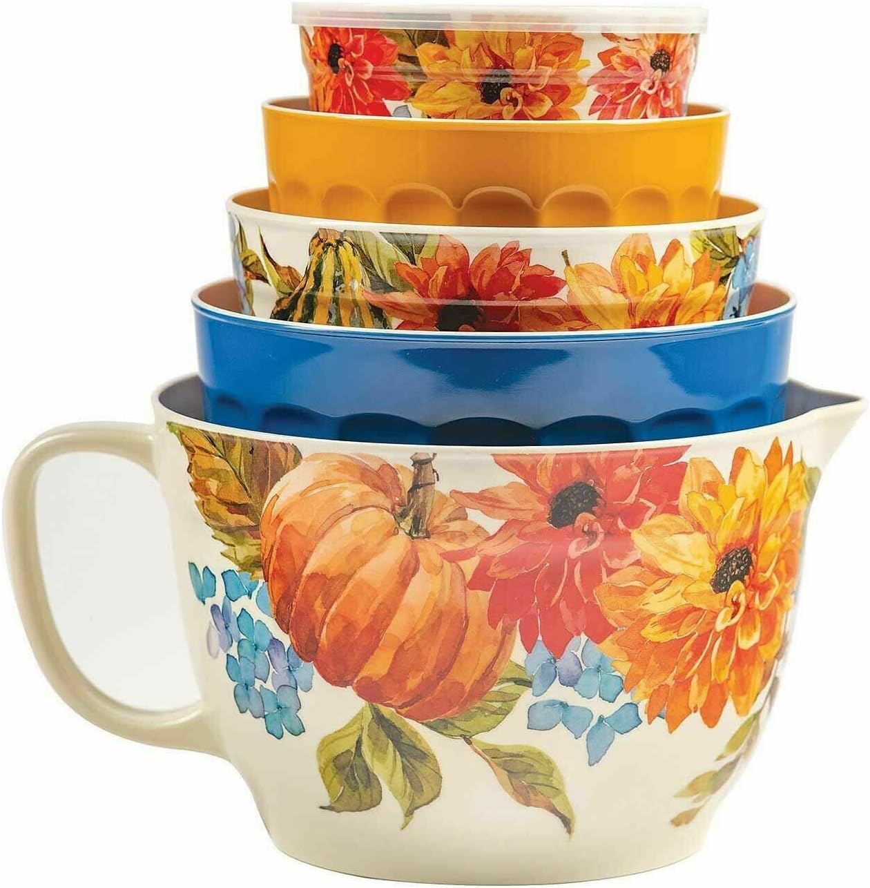 Harvest Melamine Batter Bowl Set with LidsSet of 10 Home