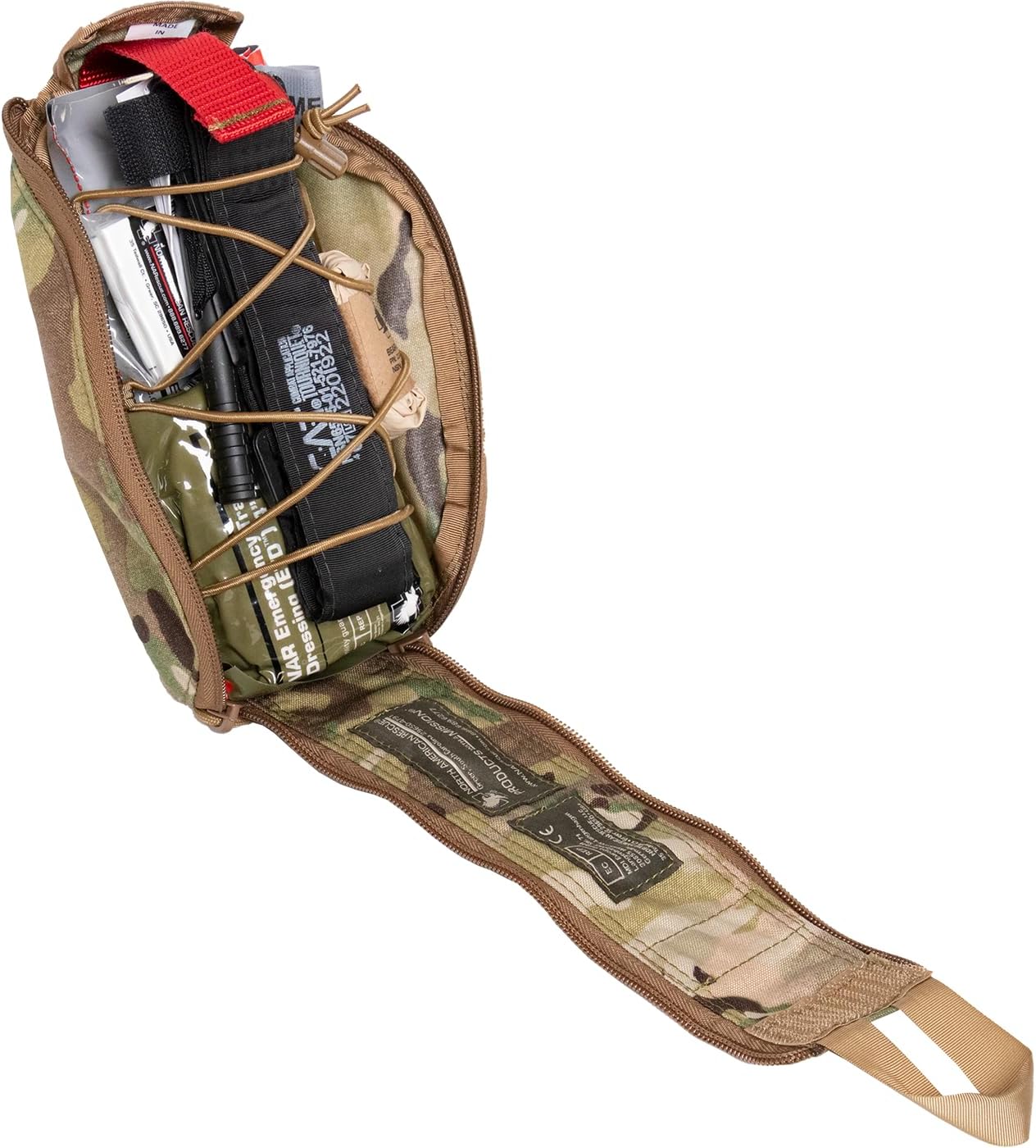 Eagle IFAK Kit (Multicam) NAR MOLLE Individual First Aid for Traumatic Injuries with C-A-T Tourniquet, Gauze, ETD, HyFin Vent Chest Seals (80-1490)