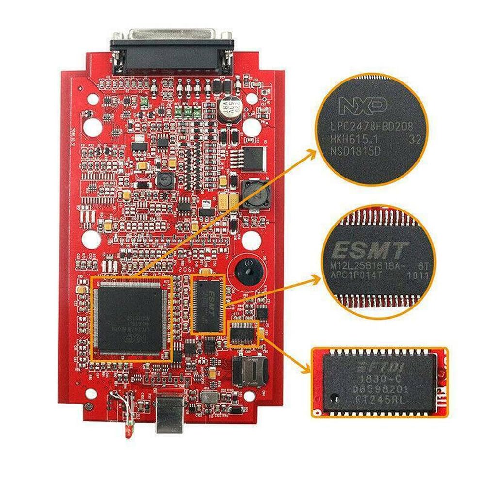Coche para Kess V2 V5.017 ECU Tuning Full Kit and KTAG V7.020 V2.25 Red PCB European Edition