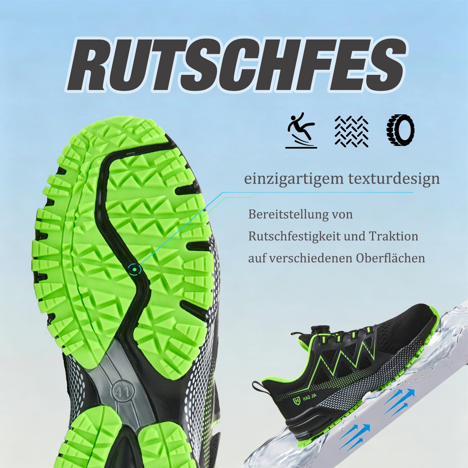 Zapatos de Seguridad para Hombre Mujer Ligero Transpirable Zapatillas Trabajo con Punta de Acero Antideslizante Comodo Calzado de Seguridad