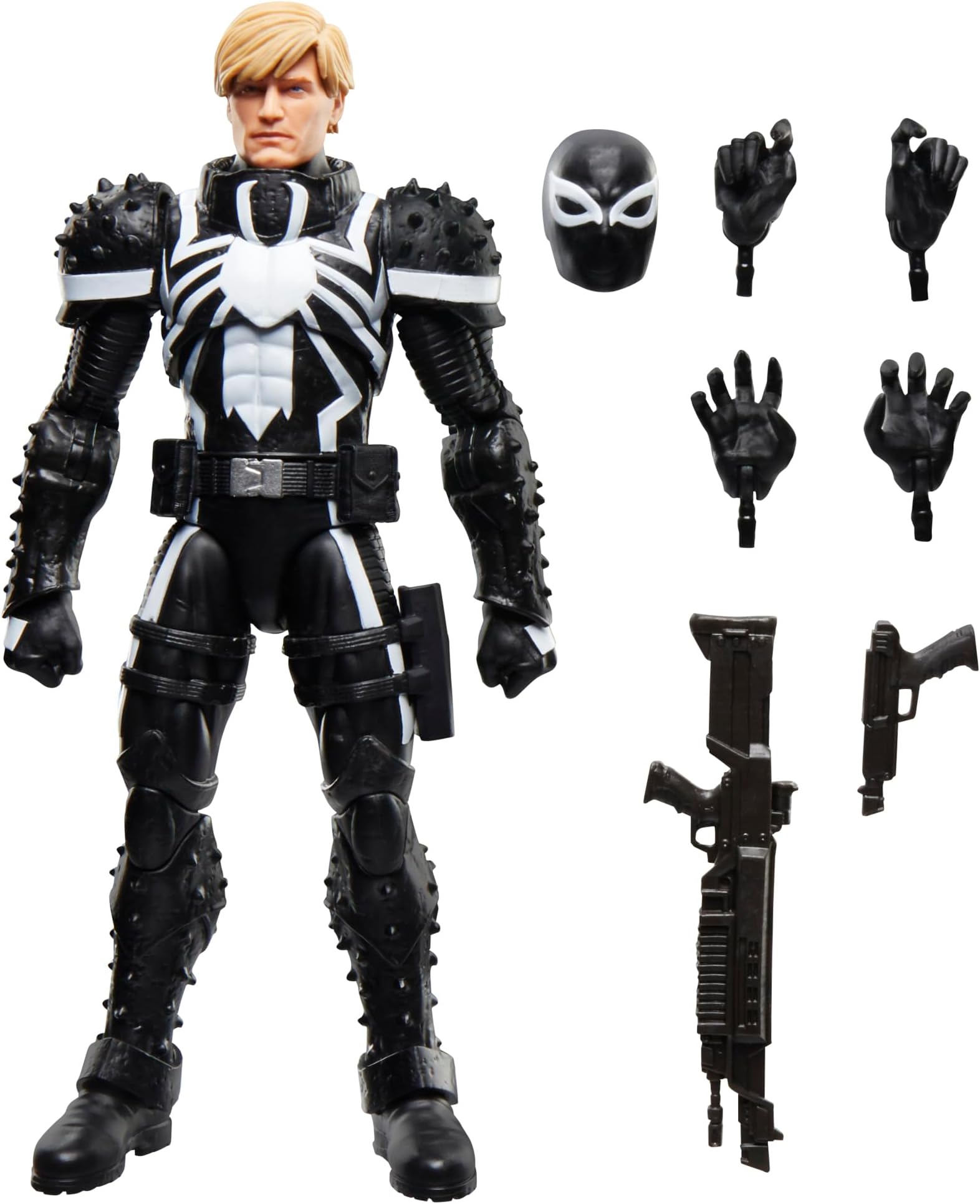 Marvel Legends Series Agent Venom (Flash Thompson), Retro Comics Collectible 6-Inch Scale Action Figure