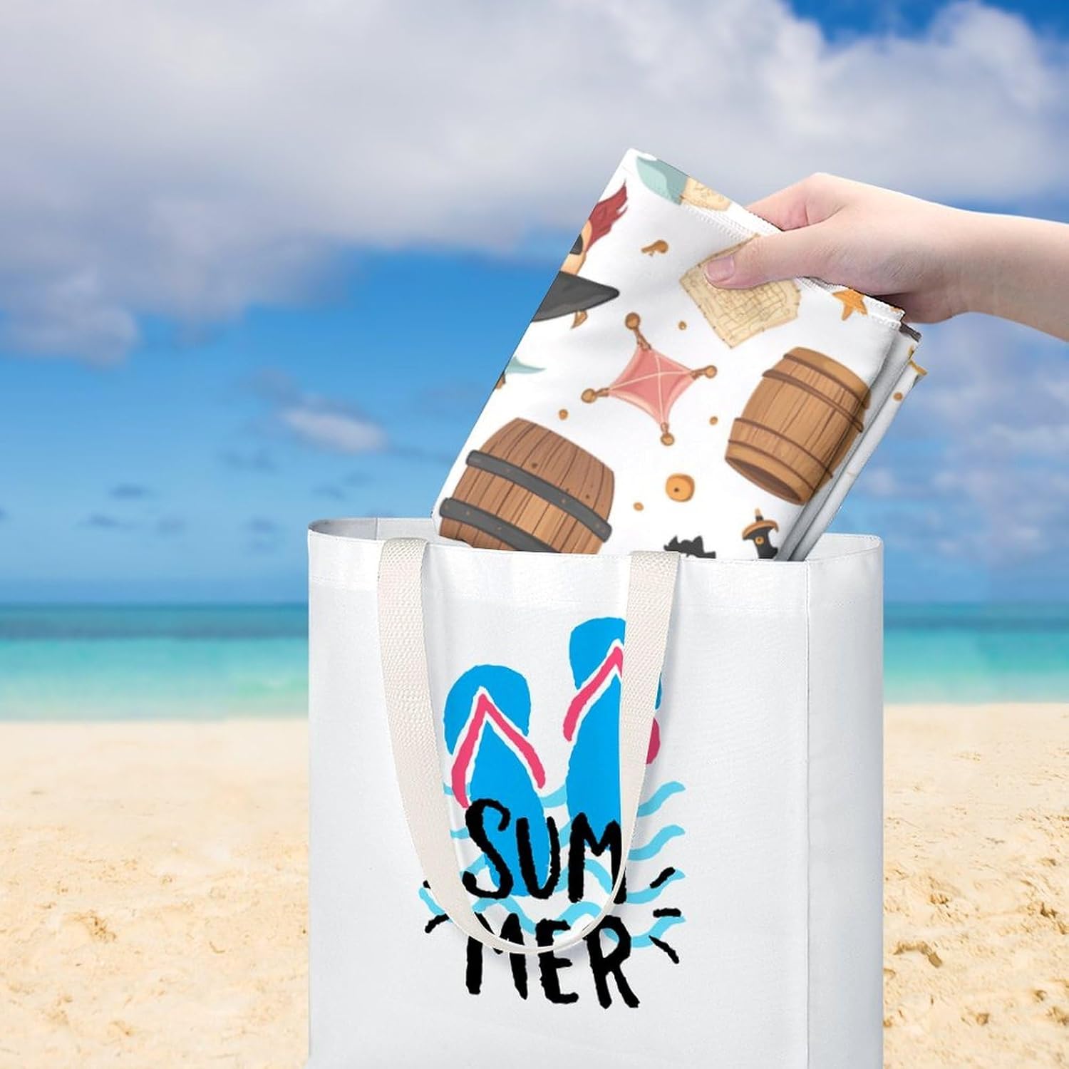 PiratesThemed Items Ship Bird Oversized Beach Towel Soft Absorbent Pool Bath Swim Towels for Adults Travel Vacation Gifts 130x80cm