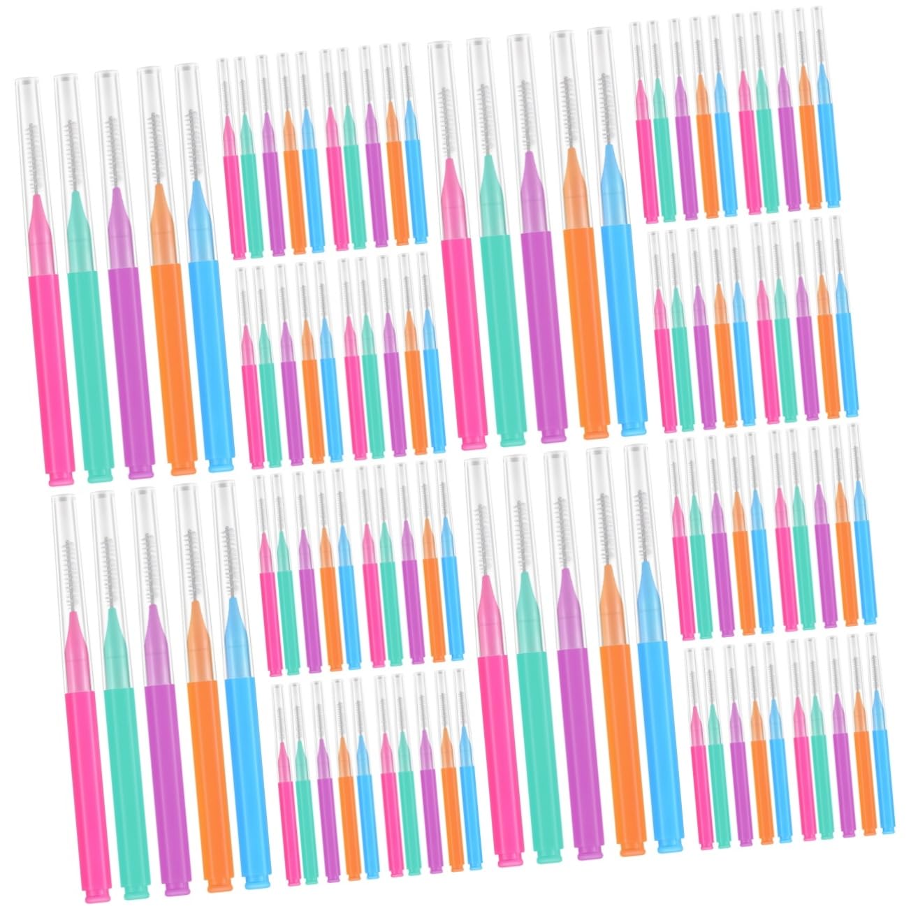 BUGUUYO 200pcs Proxy Brush Toothbrush Travel Interdental Brush for Braces Toothpicks for Braces