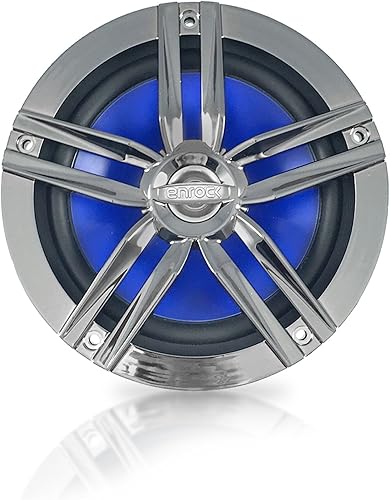 Miniatura 3 de Enrock EM856 Bluetooth AM/FM Radio Digital Media Marine Gauge Hole Receptor Combo con 4 altavoces de audio de barco de 6.5 de 2 vías de 180 W de