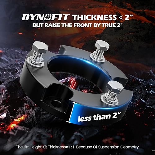 Miniatura 4 de Kits de elevación de nivelación frontal de 2 pulgadas para Tacoma 4WD 2WD 2005-2019-2020-2021 solo 6 lengüetas 4 corredores 2003-2021 4WD 2WD FJ