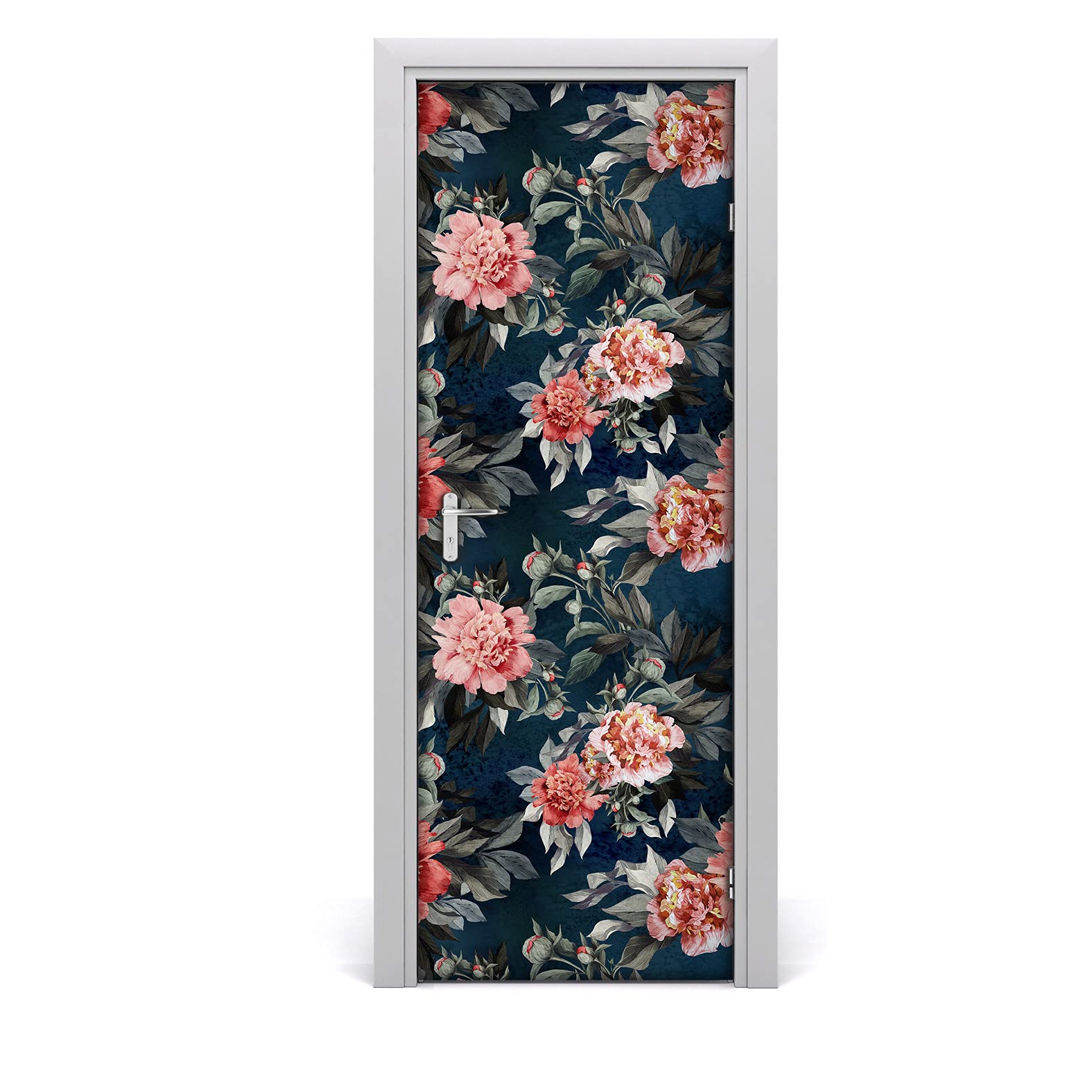 Autocollant de porte floral 85x200cm Magic-Stick pour chambre de fille