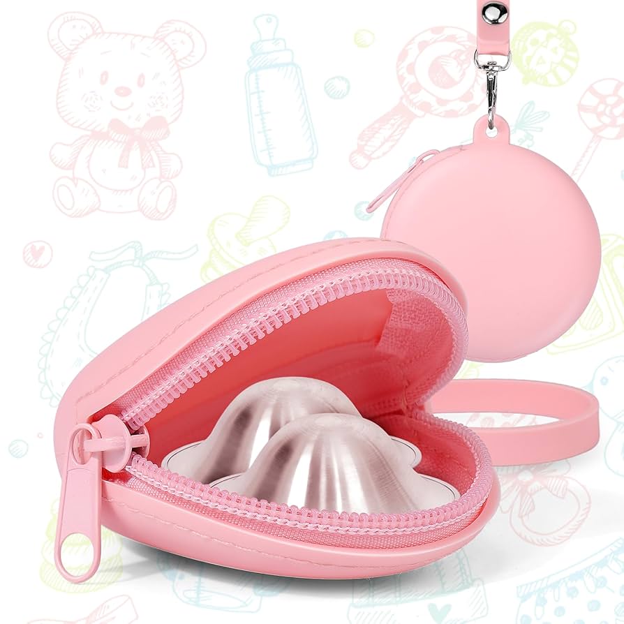 Amazon.co.jp: Vodolo シルバー授乳カップケース シリコン 乳首