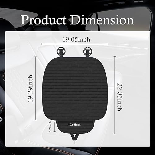 Miniatura 2 de Fundas de asiento delantero de automóvil, antideslizantes y transpirables con diseño de celosía, fundas universales para asientos inferiores para
