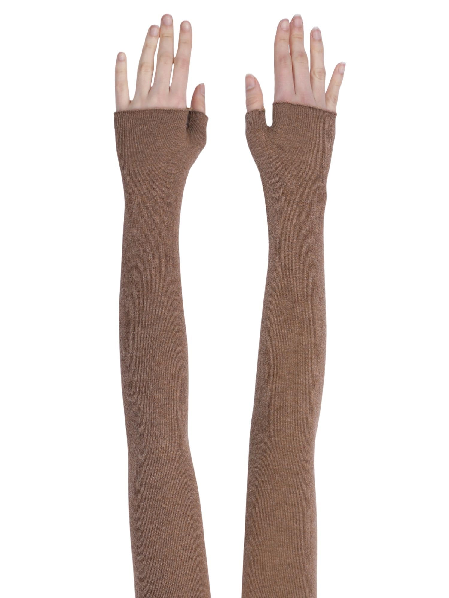 NEXT2SKIN Unisex Winter Arm Sleeves (Brown/Skin)