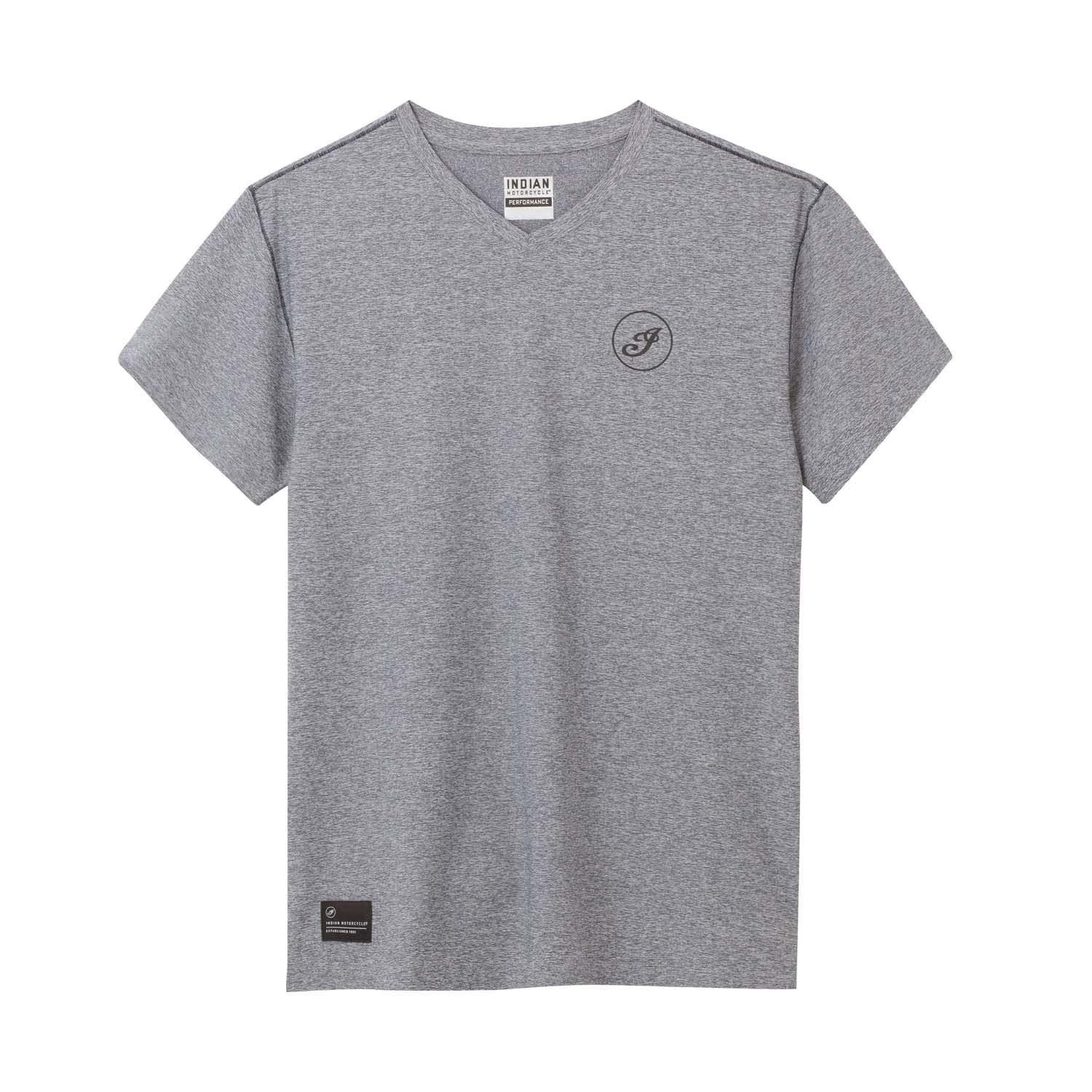 Indian Motorcycle Men's V-Neck Athlete T-Shirt, Gray
