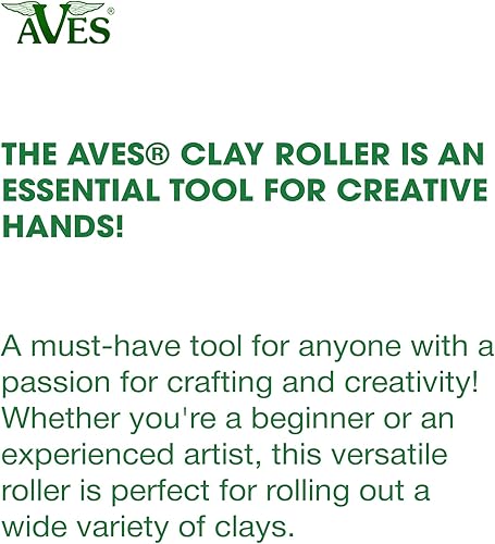 Miniatura 5 de Aves Rollo de rodillo de arcilla  Herramienta de rodadura suave y precisa, rodillo antiadherente para creaciones artísticas, barra de arcilla de