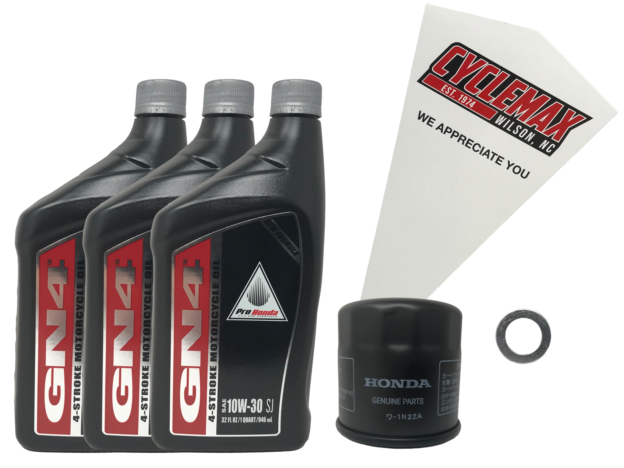 Cyclemax Oil Change Kit compatible with 1998-2023 Honda VT750 Shadow