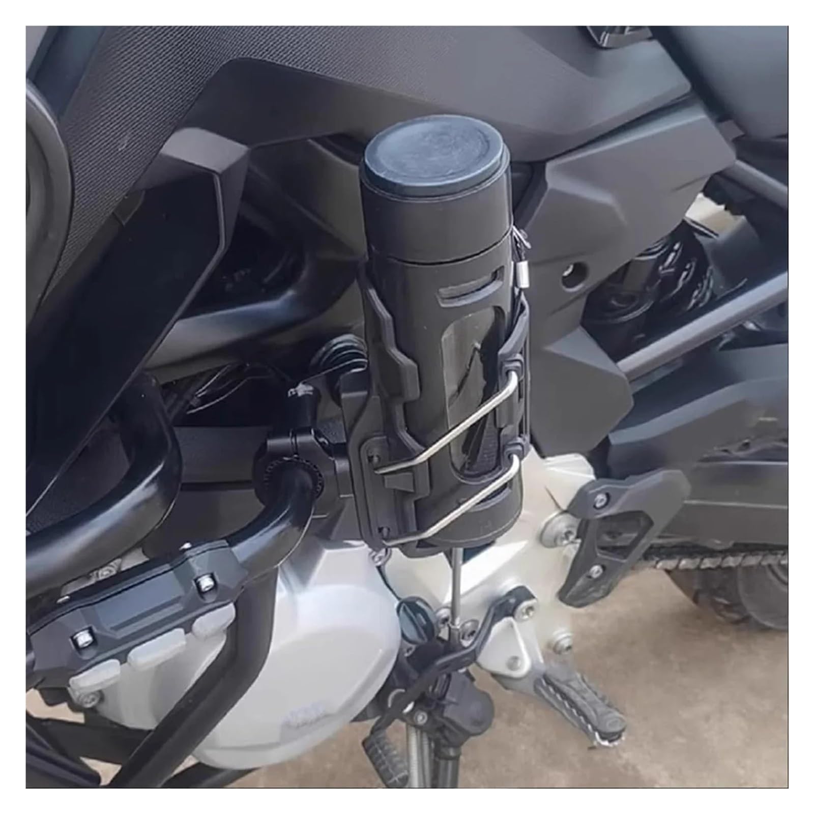 Flaschenhalter Motorrad 360 ° Verstellbarer Lenker-Cup-Käfig, Universeller Adaptiver Fahrrad- Und Motorrad-Wasserflaschenhalter Für Straßenradfahren, ADV-Motorrad
