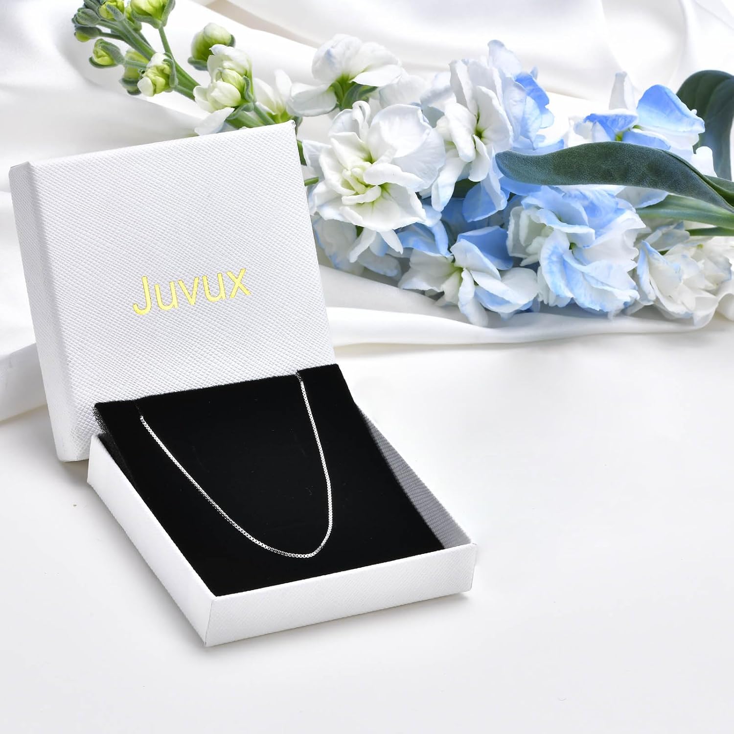 925 Sterling Silver Chain Necklace for Women Dainty Women Chain Necklaces for Anniversary Birthday Valentine's Day or Christmas Gifts for Wife Mom Friends 16 18 20 22 24 Inch