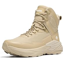 NINGO Mens Military Tactical Waterproof Boots, Lightweight Breathable Work Combat Boots for All Day, Comfortable Non Slip Hiking Shoes for Motorcycle, Army, Jungle, Outdoor, Sport