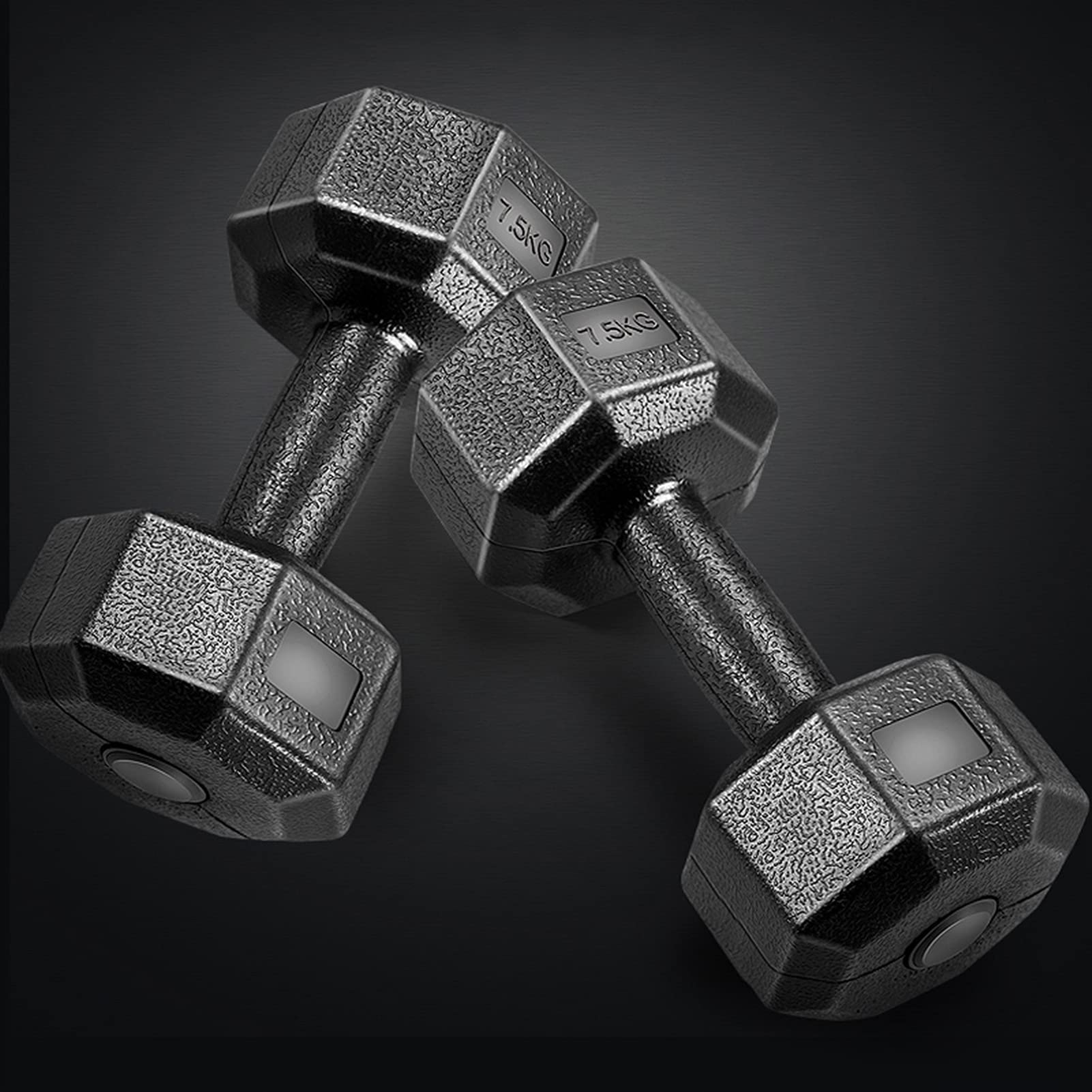 Amazon.co.jp: 鉄アレイ 5kg x 2,7.5kg x 2,10kg x 2固定重量ダンベル