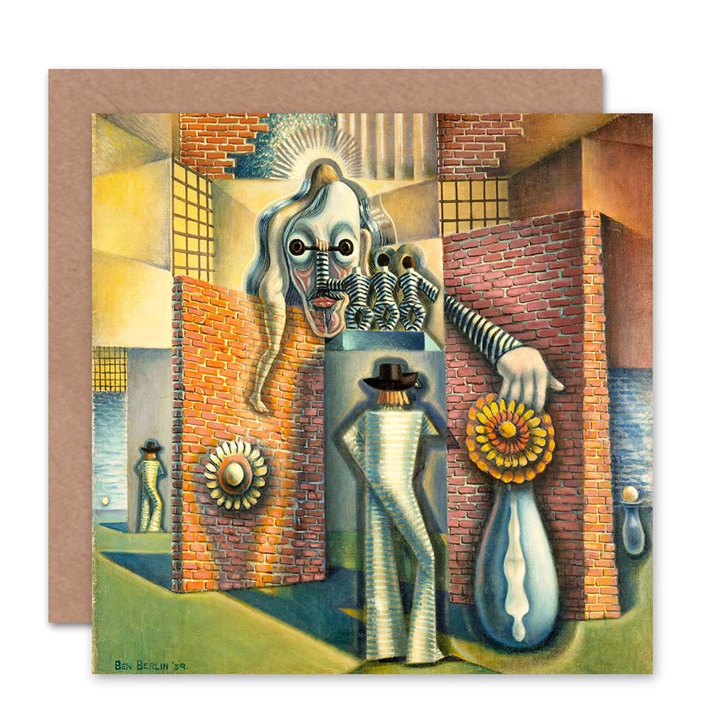 Wee Blue Coo GREETINGS CARD BIRTHDAY GIFT PAINTING SURREAL BEN BERLIN 1939